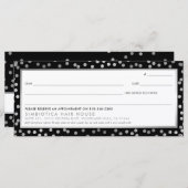 GIFT-CERTIFICAAT modern glazuur stip zilver zwart (Voorkant / Achterkant)