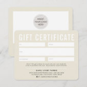 GIFT-CERTIFICAAT modern roomroomroos zwart (Voorkant / Achterkant)