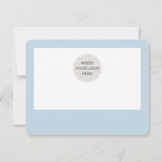 GIFT-CERTIFICAAT modern zakelijk bleek blauw (Achterkant)