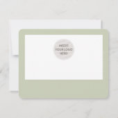 GIFT-CERTIFICAAT modern zakelijk bleek sage green (Achterkant)