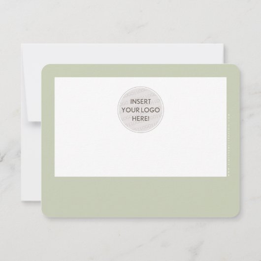 GIFT-CERTIFICAAT modern zakelijk bleek sage green (Achterkant)