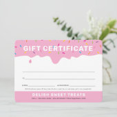 GIFT CERTIFICAAT schattig vorstmoes roze (Staand voorkant)