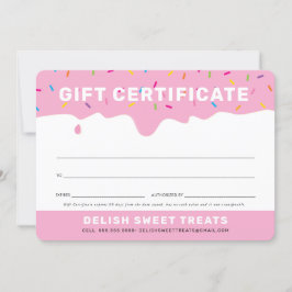 GIFT CERTIFICAAT schattig vorstmoes roze