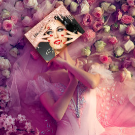 Gift Certificate Beauty Salon Holiday Makeup Foto Visitekaartje