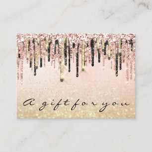 Gift Certificate Beauty Shop Hair Nails Roos Glam Visitekaartje