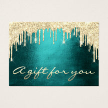 Gift Certificate Blauwgroen Gold DripEyelash Makeu