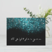 Gift Certificate Blauwgroen Ocean Gold Lash Beauty (Staand voorkant)