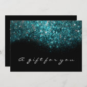 Gift Certificate Blauwgroen Ocean Gold Lash Beauty (Voorkant / Achterkant)