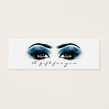 Gift Certificate Blue Marine White Lashes Makeup