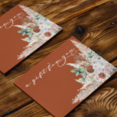 Gift Certificate Boho Pampas Grass Terra Cotta