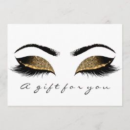 Gift Certificate Browns Gold Lashes White Makeup