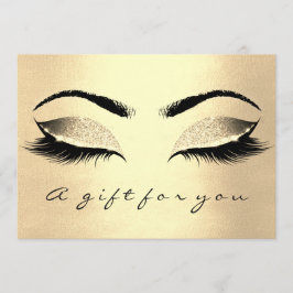 Gift Certificate Champaign Gold Lash Beauty Makeup