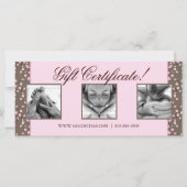 Gift Certificate Cherry Blossom Massage Salon Pink (Achterkant)