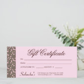 Gift Certificate Cherry Blossom Massage Salon Pink (Staand voorkant)