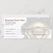 Gift Certificate Gold Bell Dark Red Ribbon (Achterkant)