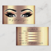 Gift Certificate Gold Roos Coral Lashes Makeup Kortingskaartje (Voorkant / Achterkant)