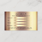Gift Certificate Gold Roos Coral Lashes Makeup Kortingskaartje (Achterkant)