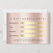 Gift Certificate Grey Roos Lashes Beauty Makeup (Achterkant)