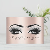 Gift Certificate Grey Roos Lashes Beauty Makeup (Staand voorkant)