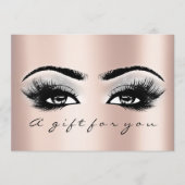 Gift Certificate Grey Roos Lashes Beauty Makeup (Voorkant)
