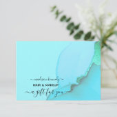 Gift Certificate Hair and Makeup Fab Abstract Ink (Staand voorkant)