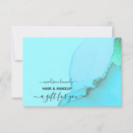 Gift Certificate Hair and Makeup Fab Abstract Ink