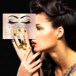 Gift Certificate Makeup Cosmetoloog Lash Roze Briefkaart<br><div class="desc">florenceK design schoonheidsmerk strategie</div>