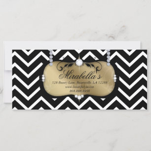 Gift Certificate Mode Salon Jewelry Chevron