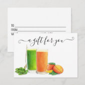 Gift Certificate Nutritionalist Smoothie (Voorkant / Achterkant)