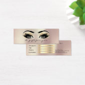 Gift Certificate Parly Gold Lashes Makeup Small Mini Visitekaartjes (Bureau)