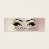 Gift Certificate Parly Gold Lashes Makeup Small Mini Visitekaartjes (Voorkant)