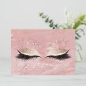 Gift Certificate Pastel Pink Lashes Marble Makeup (Staand voorkant)