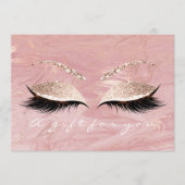 Gift Certificate Pastel Pink Lashes Marble Makeup (Voorkant)