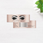 Gift Certificate Roos Gold Lashes Makeup Grey Mini Visitekaartjes (Bureau)