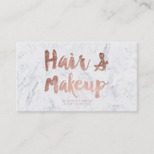 Gift certificate roos gold typografie white marble kortingskaartje