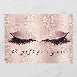 Gift Certificate Roze Damask Lashes Beauty Makeup