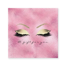 Gift Certificate Roze Glitter Gold Lashes Makeup