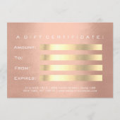 Gift Certificate Roze Rose Gold Lash (Achterkant)