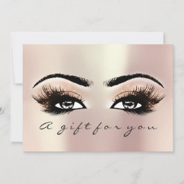 Gift Certificate Roze Rose Lashes Beauty Makeup