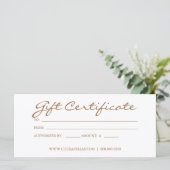 Gift Certificate Tanning Salon Pink Bikini Woman (Staand voorkant)