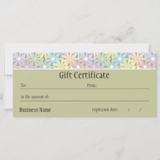 Gift Certificate voor pasteelflesjes