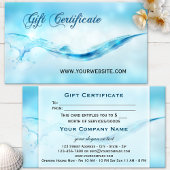 Gift Certificate Water Splash Spa Kortingskaartje