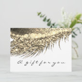 Gift Certificate White Gold Lash Beauty Makeup (Staand voorkant)