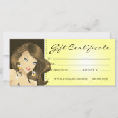 Gift Certificates Tanning Salon  Woman Ylw (Voorkant)