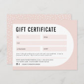 GIFT CERTIFICERING modern boogzwart zwart zwart (Voorkant / Achterkant)