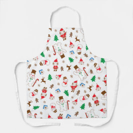 Gift cute Christmas holiday cookie family Schort