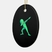 Gift Dance | Dabbing Alien Halloween Dab Dance Keramisch Ornament (Links)