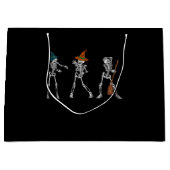 Gift Dance |Halloween Dance Macabre Witch Skeleton Groot Cadeauzakje (Voorkant)
