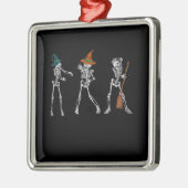 Gift Dance |Halloween Dance Macabre Witch Skeleton Metalen Ornament (Links)