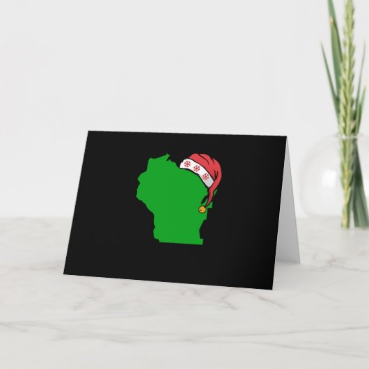 Gift de Groene V.S. van Kerstmis van Kerstmis van Kaart (Voorkant)